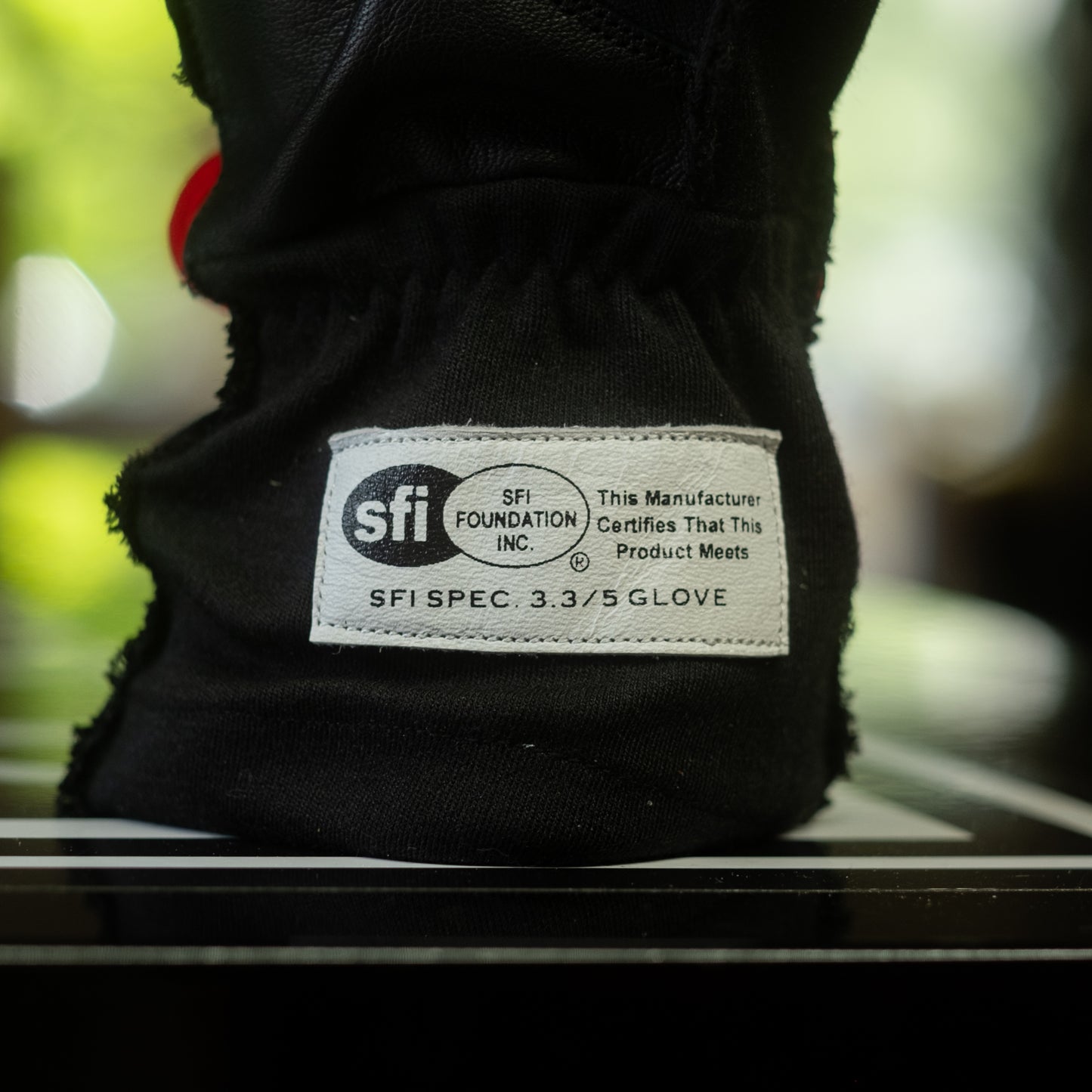 SFI Gloves - Reverse Stitch (Black, Red & White)